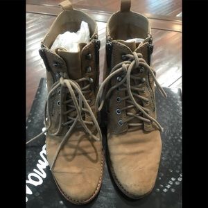 Sam Edelman combat  Leather Boots Size 6